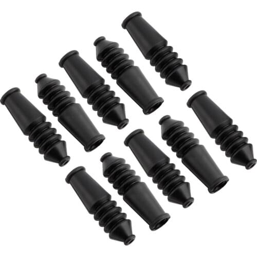 10x Bike V Brake Noodle Guide Pipe 90 Degree & Bicycle Rubber Sleeve Cover Boots