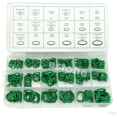 HOT sale 270 Pcs 18 Sizes Kit Air Conditioning HNBR O Rings Car Auto Vehicle Repair Rubber Rings New Drop ship