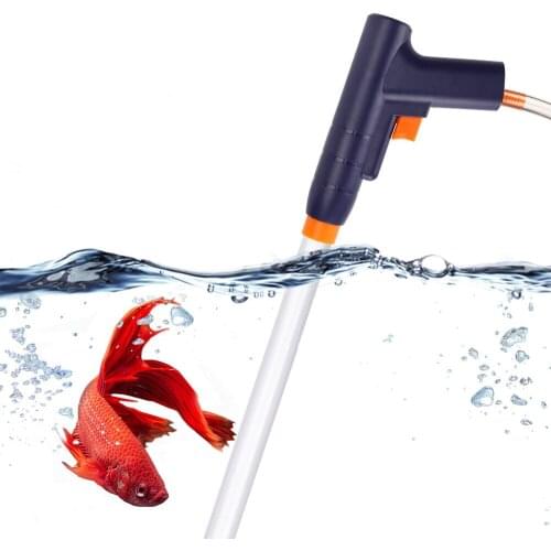 Aquarium Gravel Cleaner, New Quick Water Changer with Air-Pressing Button Fish Tank Sand Cleaner Kit Aquarium Siphon