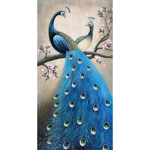 AB Diamond Painting Wedding Decoration Home Wall Art Diamond Embroidery Cross Stitch Kits Mosaic Full Drill DIY Peacocks New
