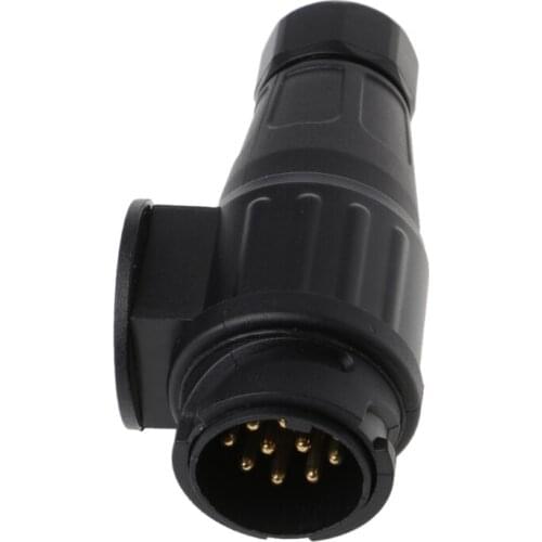 Auto Car Trailer 13 Pin Plug Connector Socket Caravan Waterproof Adapter 1XCF