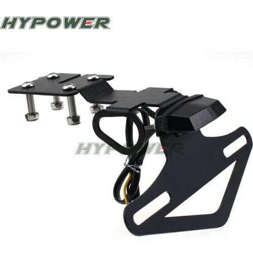 Motorcycle License Plate Holder License Bracket Tail Tidy for Yamaha R6 YZF-R6 2017 2018 2019 Black