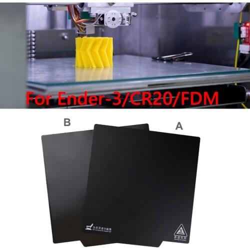 2pcs 3D Printer Parts Magnetic Print Hot Bed Tape Build Surface Flex Plate Square Heatbed Stickers for Ender-3/CR20/FDM
