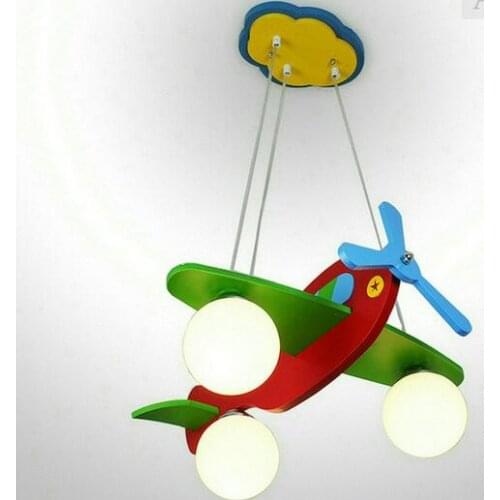 Childrens light model plane glass lovely lamps for children rooms Child ceiling light decoration lighting for kid room