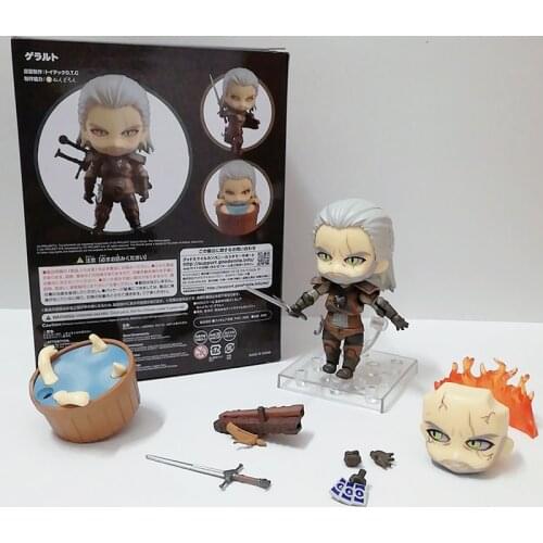 Witcher-ed 3 Wild Hunt 907 Wolf Geralt PVC Action Figure Model Toys Gift Doll 10CM