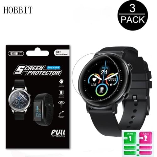 3Pcs Soft TPU Protective Film For Zeblaze GTR Smart Watch Wristband Bracelet Full Screen Protector Hydrogel Film Not Glass