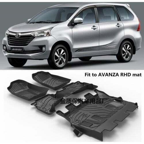 Use for TOYOTA AVANZA custom All-Weather car Floor Mat Fit For AVANZA custom waterproof pad floor mats AVANZA car floor mat