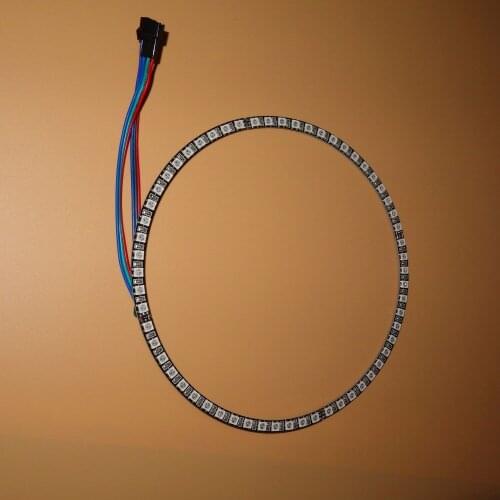 60LEDs WS2812B pixel ring;addressable ring;DC5V input;RGB full color;round LED pixel
