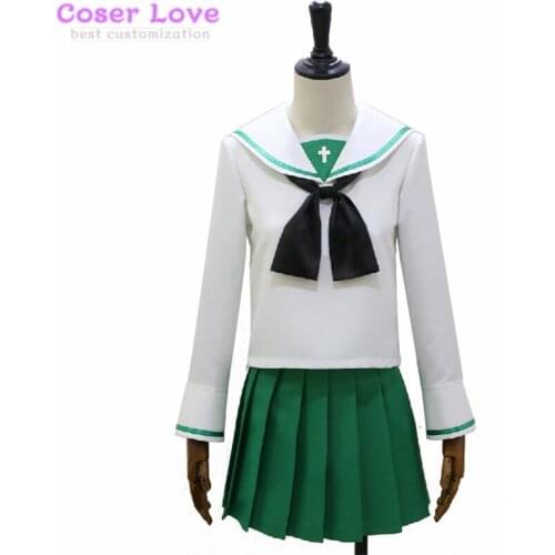 GIRLS und PANZER Nishizumi Miho Takebe Saori Isuzu Hana Akiyama Yukari Cosplay Costume Halloween Christmas Costume