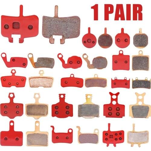 Red Sintered Disc Brake Pads 1 Pair (2pcs) MTB Bicycle For SHIMANO ZOOM FORMULA MAGURA AVID BENGAL Cycling Brake Pads Bike Part