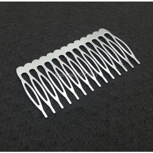 12pcs/lot 14 teeth Metal comb with 39*65mm,High quality Plated with none nickle and none lead Hair Comb,DIY Hair accessories