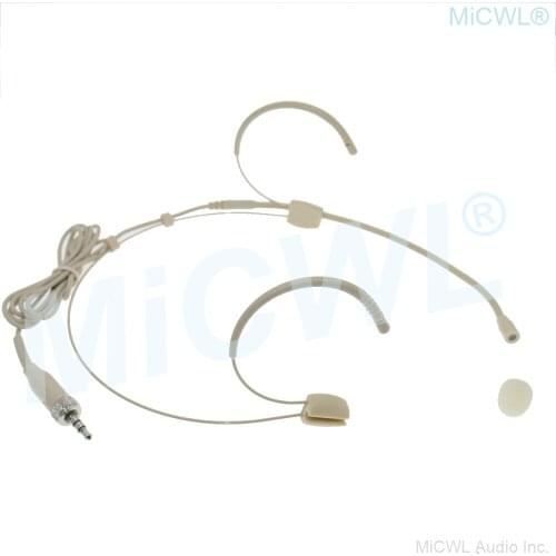 MiCWL new generation Headset Microphone for Sennheiser Wireless BeltPack 3.5mm Lock
