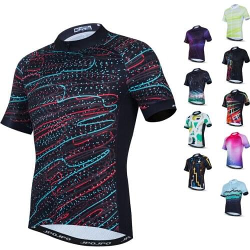 UFOBIKE Men Cycling Jersey Short Sleeve MTB Road Bike Jersey Breathable Mountain Bicycle Tops Maillot Ciclismo