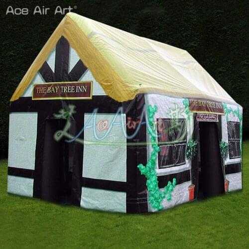 New arrival inflatable bar pub full printing inflatable irish pub house tent for party drinking advertising