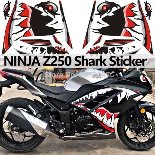 Stickers Motorcycle Decal FASP NINJA PVC 300 Z250 Shark Full Modified Vehicle Decorate Protect High Quality