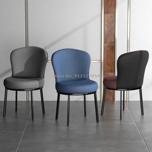Dining table chair home light luxury high-end modern minimalist net red makeup chair stool backrest bedroom dining chair Nordic