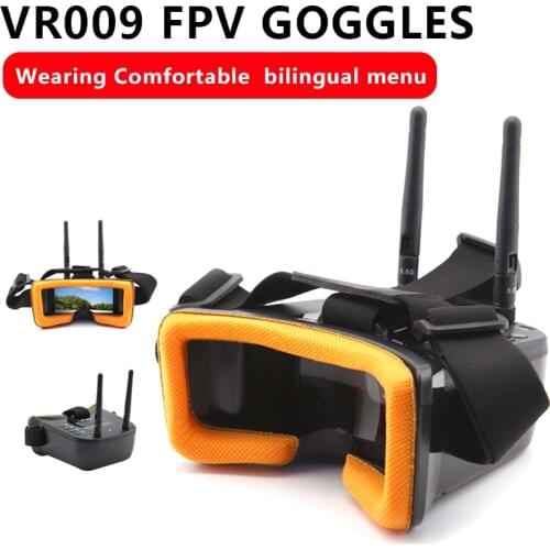 VR009 FPV Goggles 5.8G 40CH Auto-Searching Double Antennas mini 3.0 Inch 480*320 LCD Screen Built-in Battery Toys