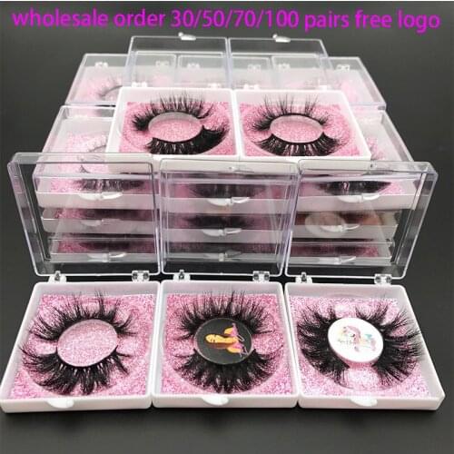 Wholesale Order MIKIWI 5D Mink Hair False Eyelash Natural Long Thic Volume Mink Eye Lashes Wispy Custom Packaging Label Lashes