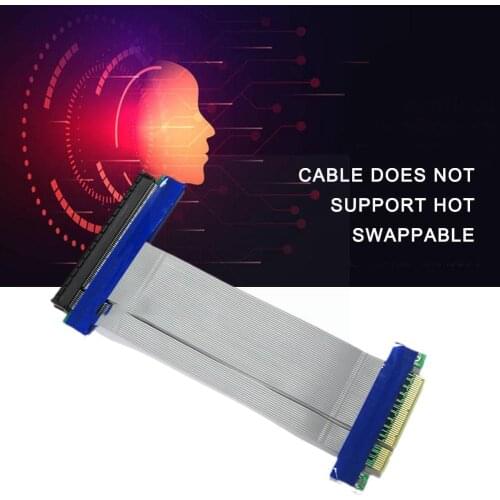 PCI Express PCIE Riser Card Extender PCI E 8X to 16X Extension Adapter For BTC X8 Plated Riser Slot Mining PCI-E Cable Gold T2Z5