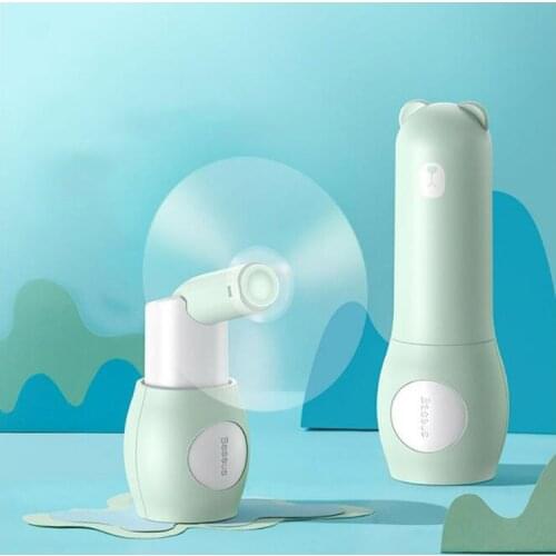 Portable Cooling Mini USB Fan 2 Speed Silent Small Fan Rechargeable Air Fan Handheld Outdoor USB Fan Desktop Fan Baseus 2000mAh