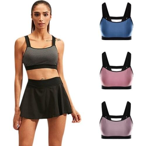 Sexy Back Padded Sports Bras Women Shockproof Yoga Sport Bra Top Breathable Fitness Running Gym Vest Top Sportswear