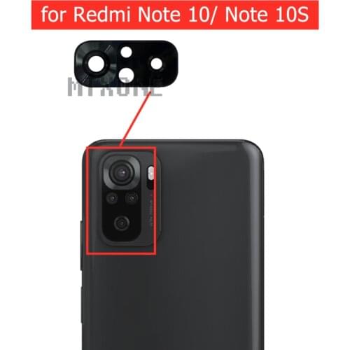 2pcs for Xiaomi Redmi Note 10/ Note 10S Camera Glass Lens Back Rear Camera Lens with 3M Glue Replacement Repair Spare Parts