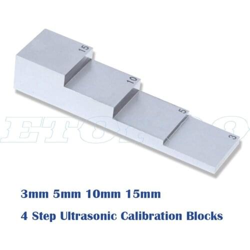 Ultrasonic thickness test blocks thickness of the test piece 4 step test block/calibration block for ultrasonic thickness gauge