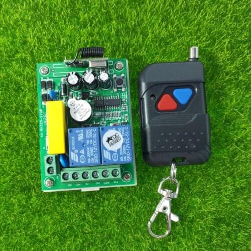 Universal AC 220 V 10 A 10A relay RF radio Wireless Remote Control light switch Transmitter 433mhz Motor/lamp power on