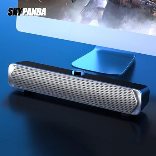 USB Soundbar Speaker 3.5mm AUX Input Wireless Combo Subwoofer Bass Computer Bluetooth Clumn