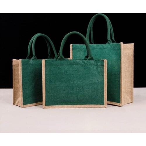 Women Jute Burlap Tote Bag Large Reusable Grocery Bags with Handles Swag Shopping Handbag Beach Travel Storage Organizer