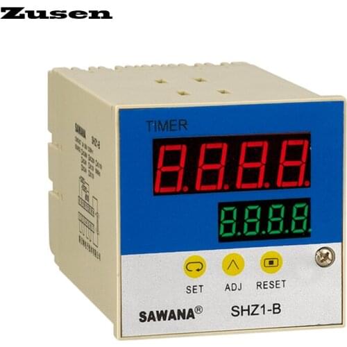 Zusen SHZ1-B(ST8B) intelligent dual digital display time relay DC12V/24V/36V/AC110V/220V/380V
