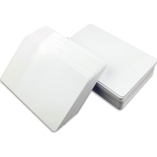 10PCS RFID Key Tag Access Control Card 13.56 MHZ Contactless High Frequency Jetons IC Cards White PVC Access Attendance Card