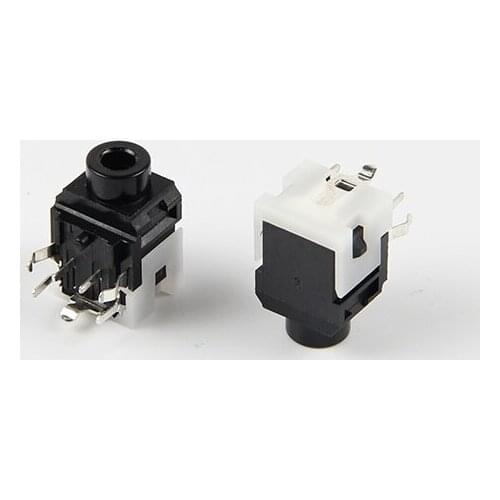 1000pcs Phone Jack 3.5mm 7 pin stereo audio socket for 3 poles earphone plug through hole DC30V 0.5A