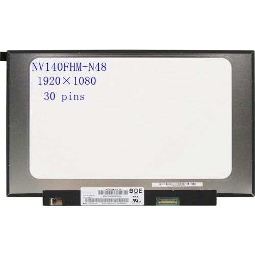 14.0 inch IPS Lcd Screen Display Panel Matrix NV140FHM-N48 LP140WF8-SPR1 LP140WF7-SPC1 N140HAC-EAC1920*1080 eDP 30Pin