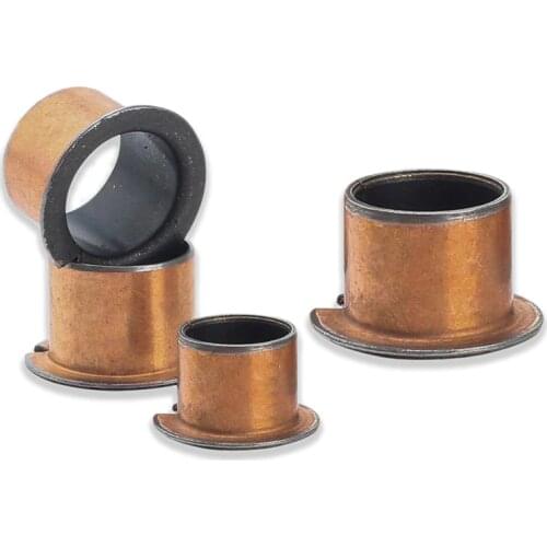 5PCS Inner Diameter 6 8 10 12mm SF-1F Flanging Self-lubricating Bearing Oilless Bushing Sleeve Height 5-10mm