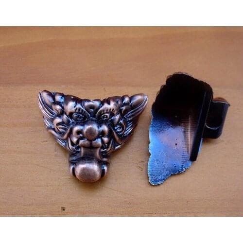 50pcs/lot Antique feet plastic foot wooden jewelry box four sides of the foot supporting foot Corner Shoumian / red bronze