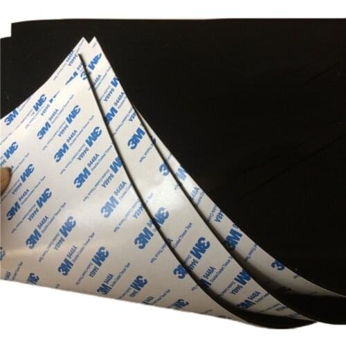 500x500 Black Silicone Rubber Sheet Self Adhesive High Temp Mat