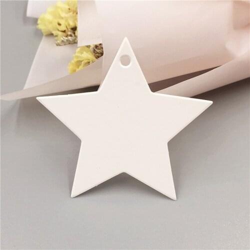 600Pcs Kraft Various Color Pentagram Five-pointed Star Shaped Tags For Clothes Shoes Garment Bags Supplies Price Card Paper Tags