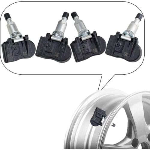 4Pcs Car Tire Pressure Sensor TPMS Sensor Tyre Pressure Sensor 52933-2M000 529332M000 315Mhz For Kia Sorento Soul Optima Forte