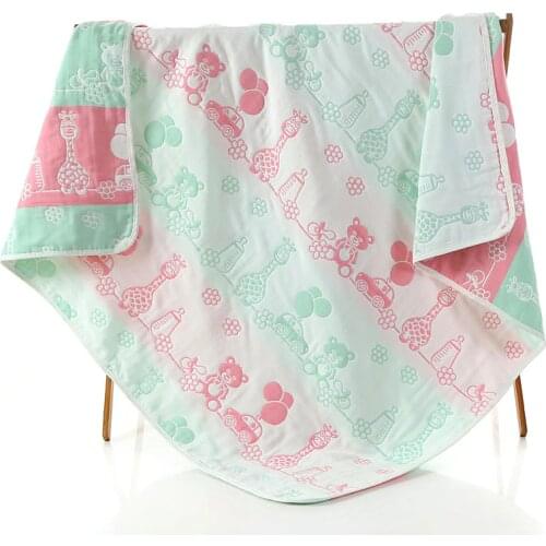 Child towel towe Childrens cotton gauze bath towel Childrens breathable blankets Suitable for baby soft skin towels