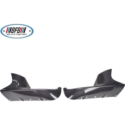 F90 Dry Carbon Front Bumper Splitters Add on style Front Down Flaps Fit For F90 M5 bumper 2018