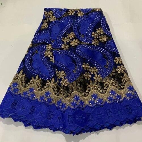 French lace fabric 2020 newest high quality embroidery-tulle lace latest african guipure lace mech fabric for party 5yards ZQ