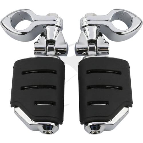 32mm 1 1/4" Footpeg FootRest Clamps Mounting Kit For Harley Softail Honda Suzuki