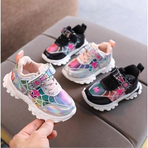 Spiderman Toddler Children Kids Shoes Boy Girl Shoes Kid Sneakers Cartoon Casual Shoe Infant Baby Outdoor Buckle Shoes