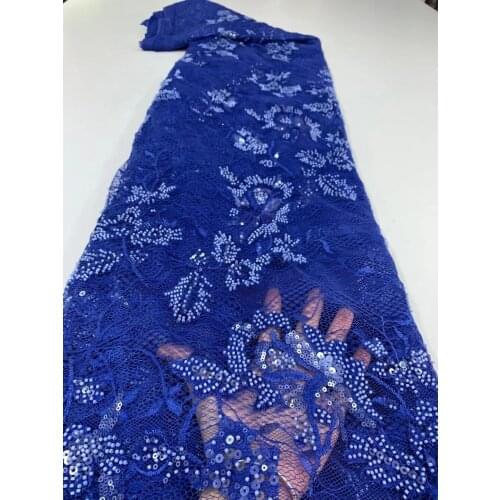 Best Quality Lace Fabric Beaded and sequins Lace Fabric Nigeria Net Lace for L-628886 Wedding African French Tulle Lace Fabric