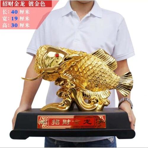 TOP COOL 2020 HOME OFFICE Company SHOP ROOM Efficacious Talisman Money Drawing Lucky gold Dragon Fish Arowana FENG SHUI statue