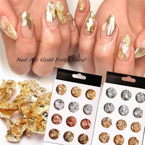 Fashionable ultra-thin nail polish gold silver foil paper Used for DIY epoxy resin craft manicure material decoration