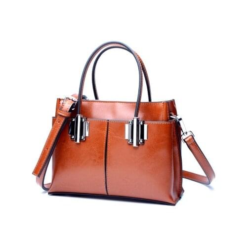 2017 new arrvial Genuine Leather Bag Female Large Shoulder women handbag