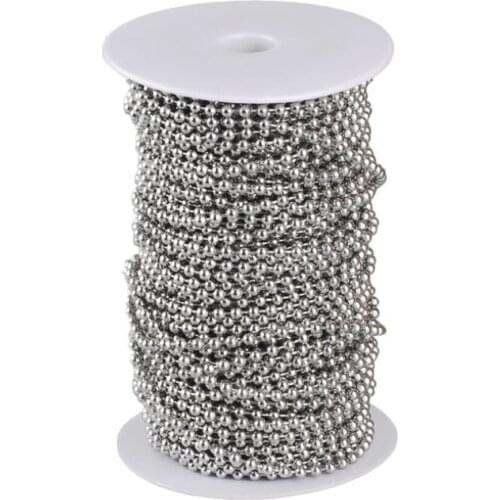 Loop Chain for Roller Blinds 4.5*6MM Nickel Metal Galvanized Stainless Steel Beads Customized Length