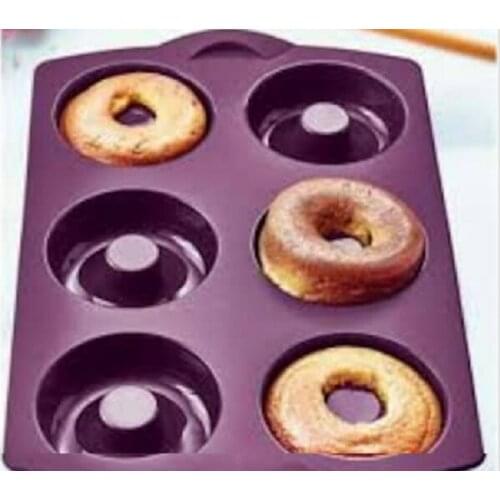 Tupperware Silicone, Silicone Baking Donut/Bagel Lilac Cake Mold Silicone Diabolo